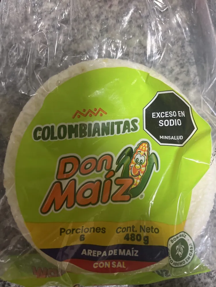Arepa De Maíz con Sal
