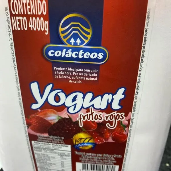 Yogurt Frutos Rojos