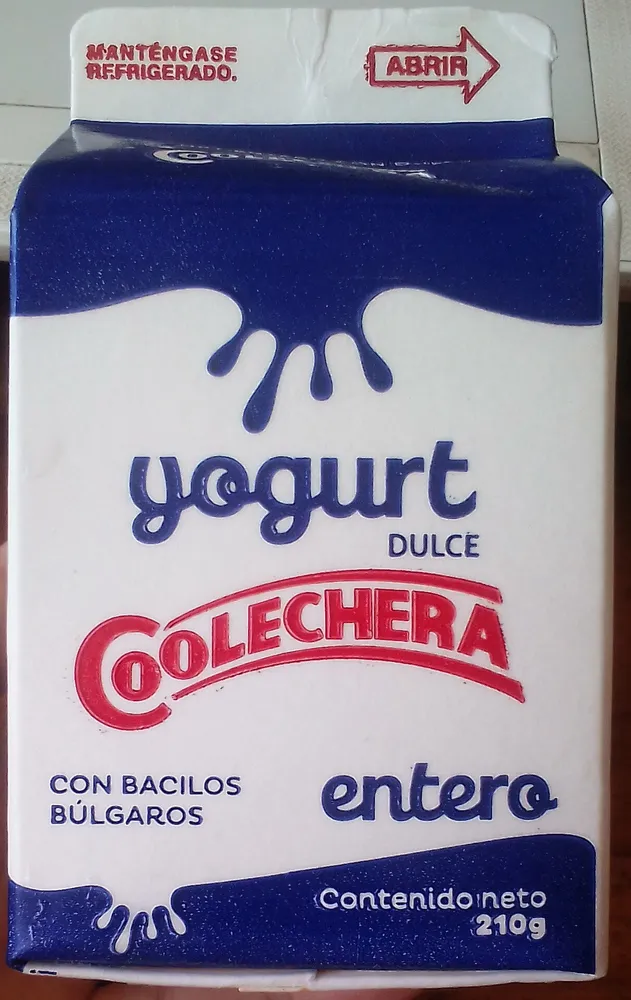 Yogurt Dulce Entero Coolechera