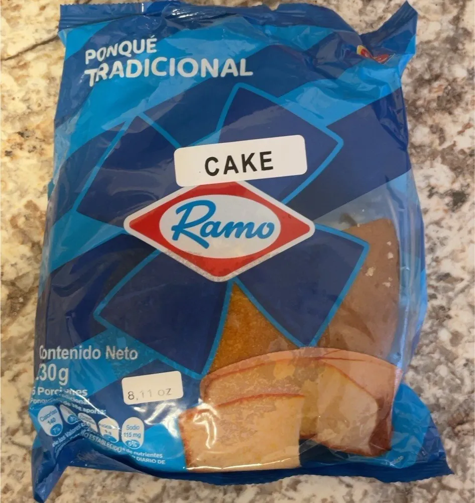 Ponqué tradicional
