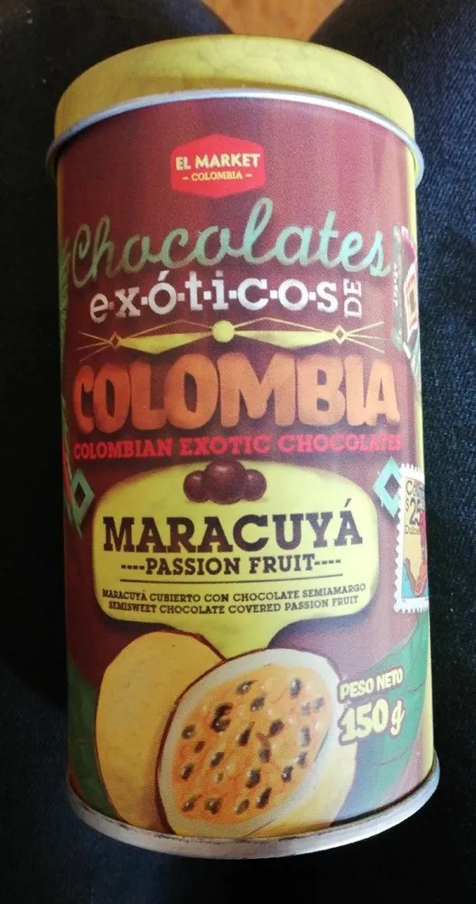 Colombia exotic chocolates passion fruit