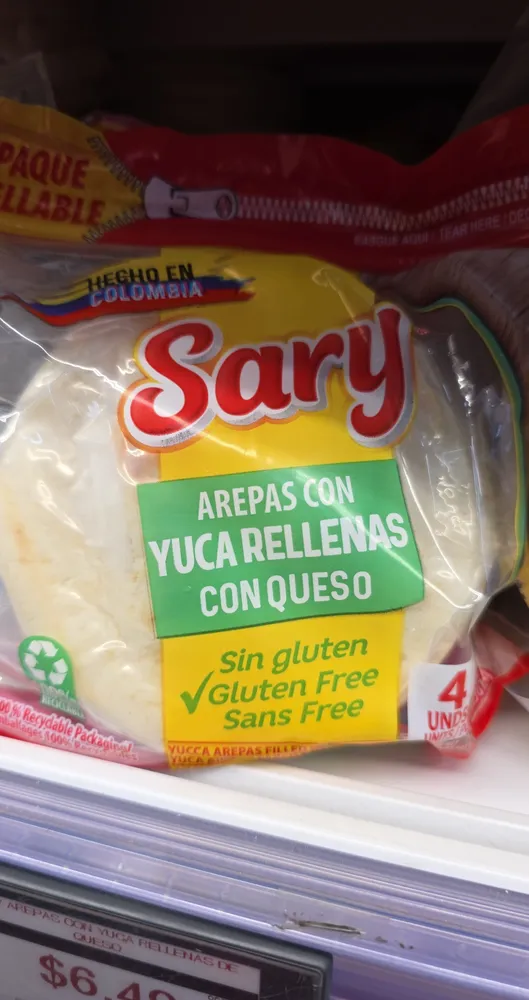 Arepa de yuca rellenas de queso