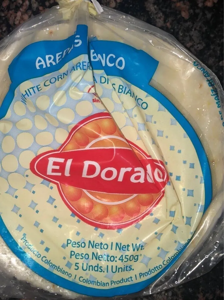 Arepas de maíz blanco