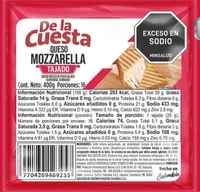 Queso Mozzarella tajado