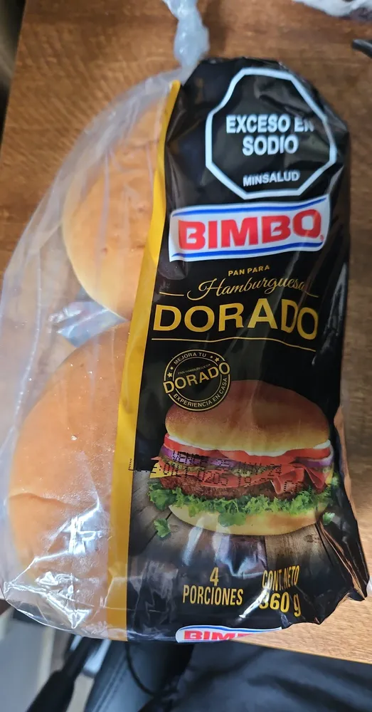 Pan De Hamburguesa Dorado