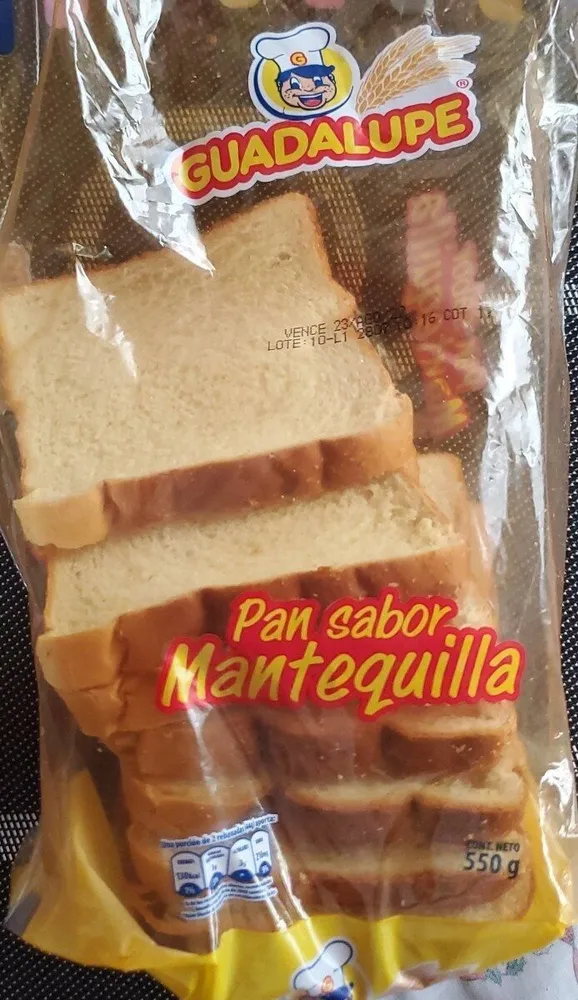 Pan sabor Mantequilla