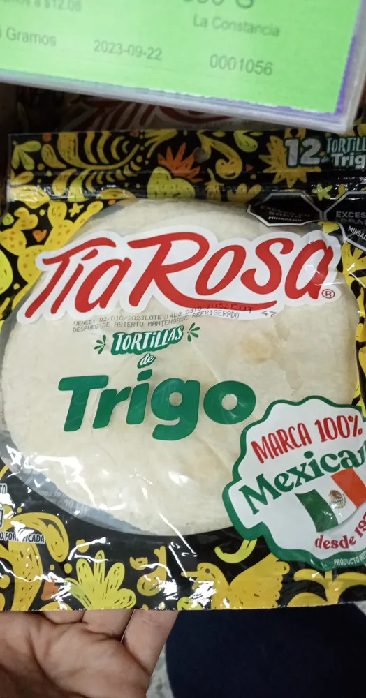 Tortilla de trigo mixicana