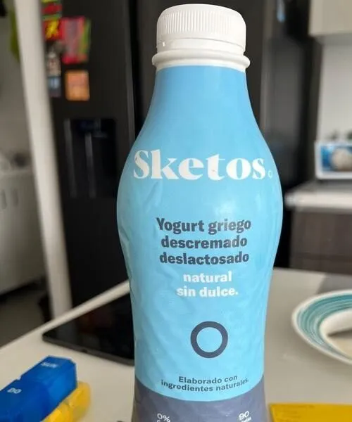 Yogurt Griego Descremado Deslactosado Natural Sin Dulce