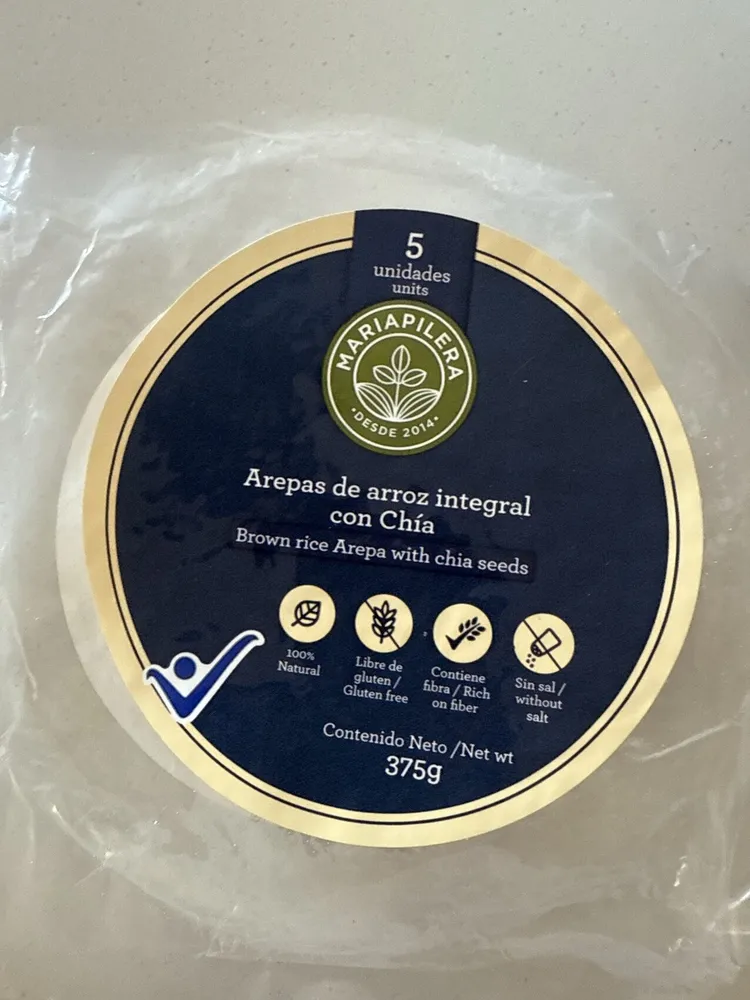 Arepas De Arroz Integral Con Chía