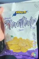Green plantain garlic chips