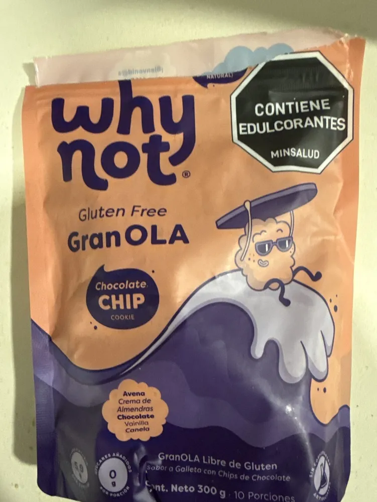 Why Not Gluten Free Granola Chocolate Chip Cookie