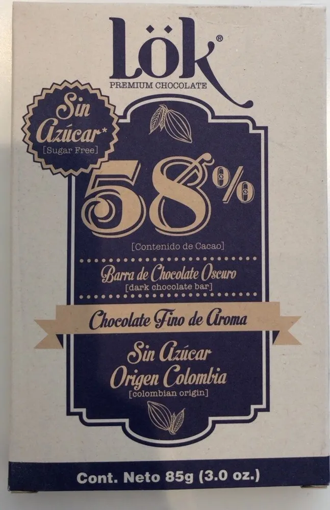 Chocolat 58% Sugar-free