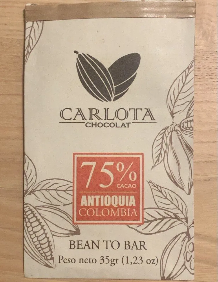 Carlota Dark Chocolate Bar 75%