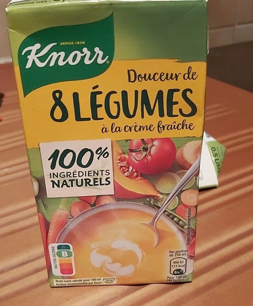 Douceur 8 légumes  crème frziche