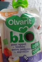 Olvarit bio pomme poire myrtilles