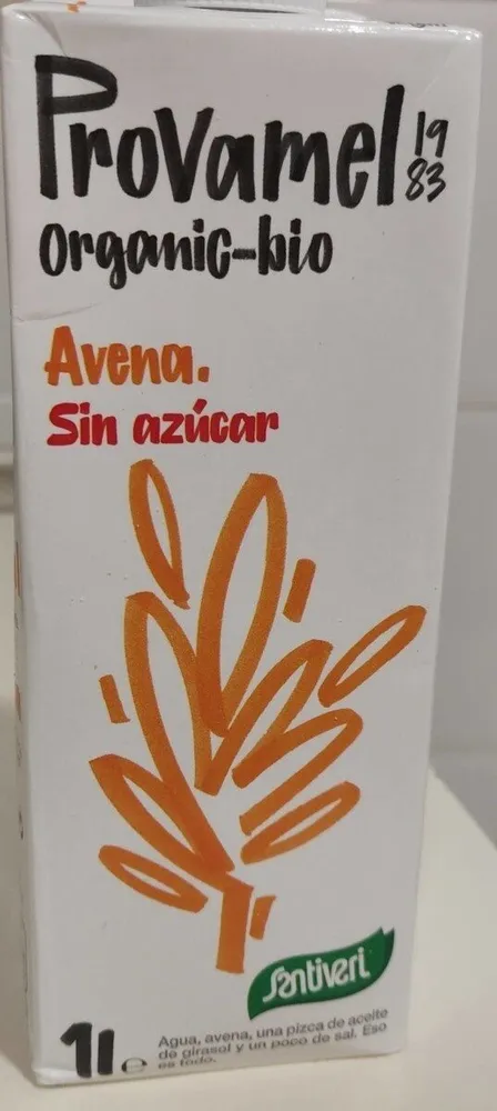Leche provamel organic bio avena sin azúcar