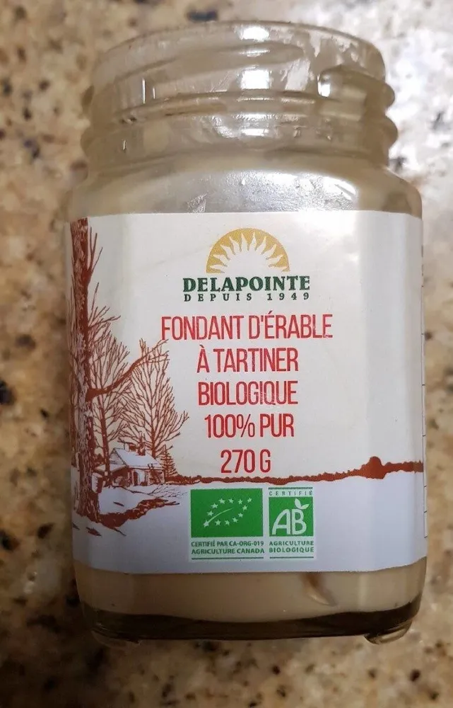 Fondant d 'érable à tartiner biologique pur 100%