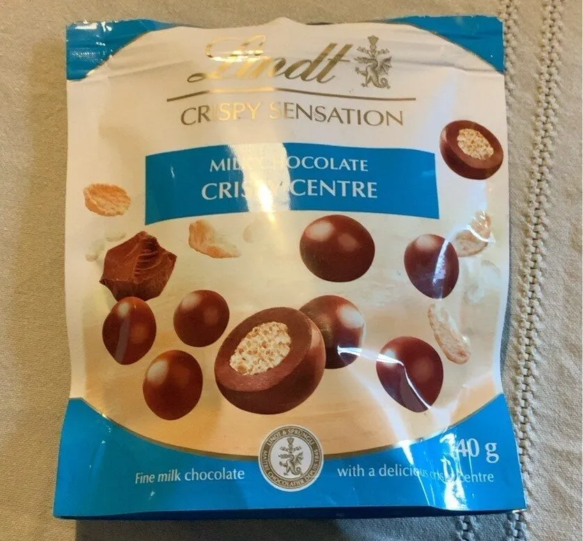 Milk chocolate crispy center