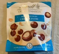 Milk chocolate crispy center