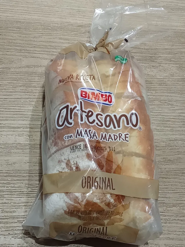 Bimbo tipo artesano con masa madre