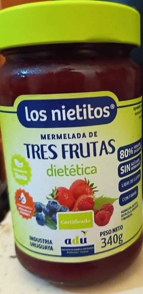 Mermelada Tres Frutas Dietitica