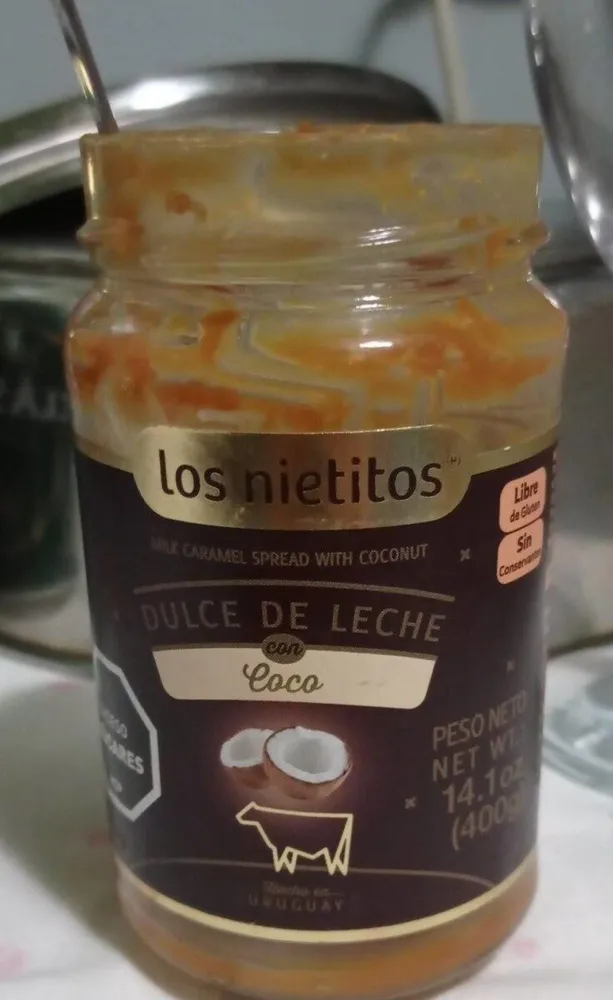 Dulce de leche con coco