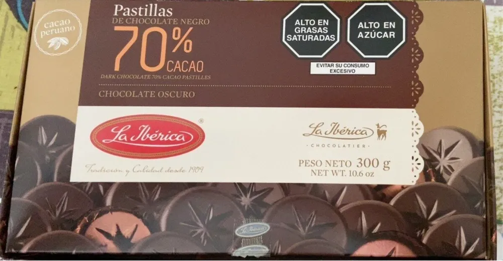Pastillas de chocolate Negro