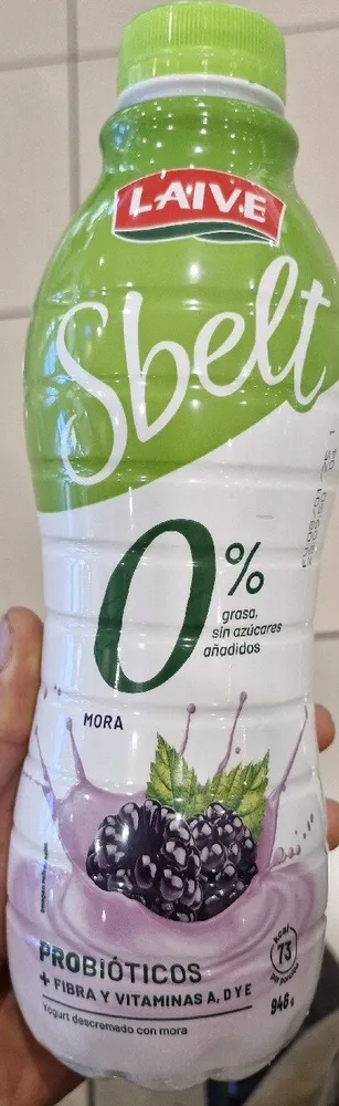 Yogurt Sbelt Descremado Con Mora