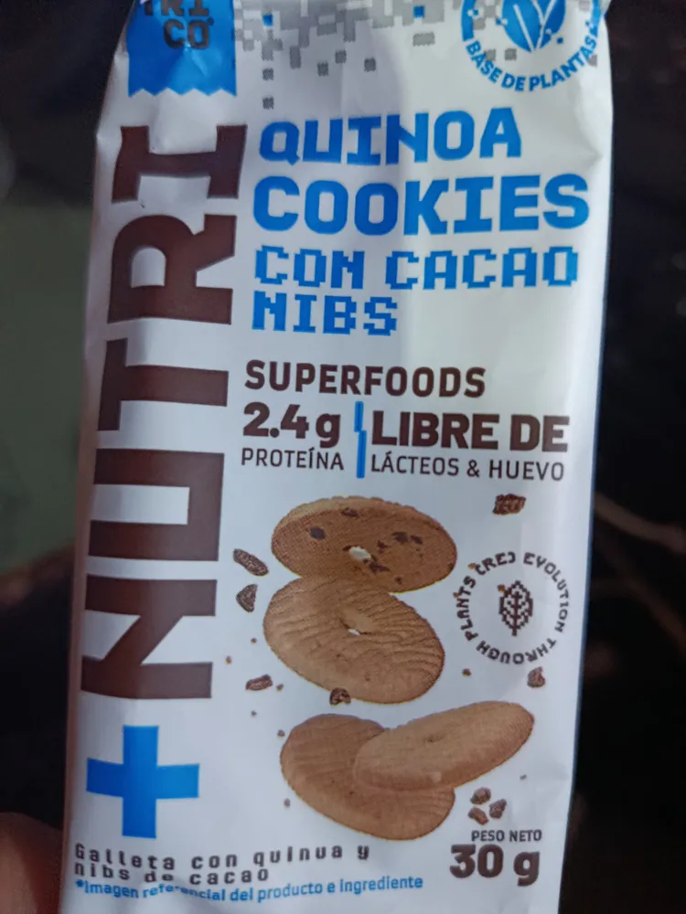 Quinoa Cookies con Cacao Nibs