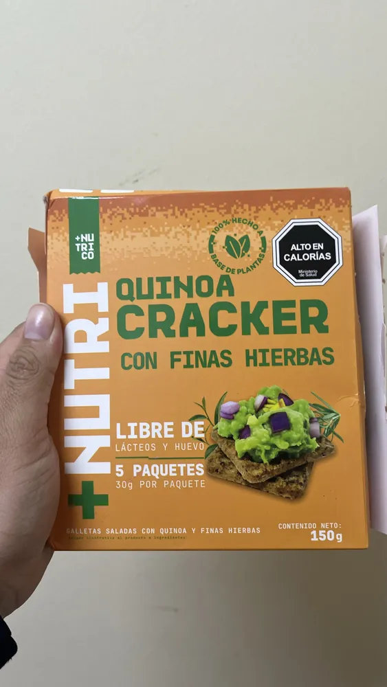 QUINOA CRACKER CON FINAS HIERBAS
