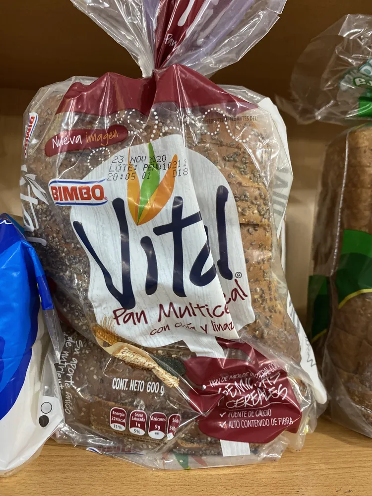 PAN VITAL BIMBO 600gramos