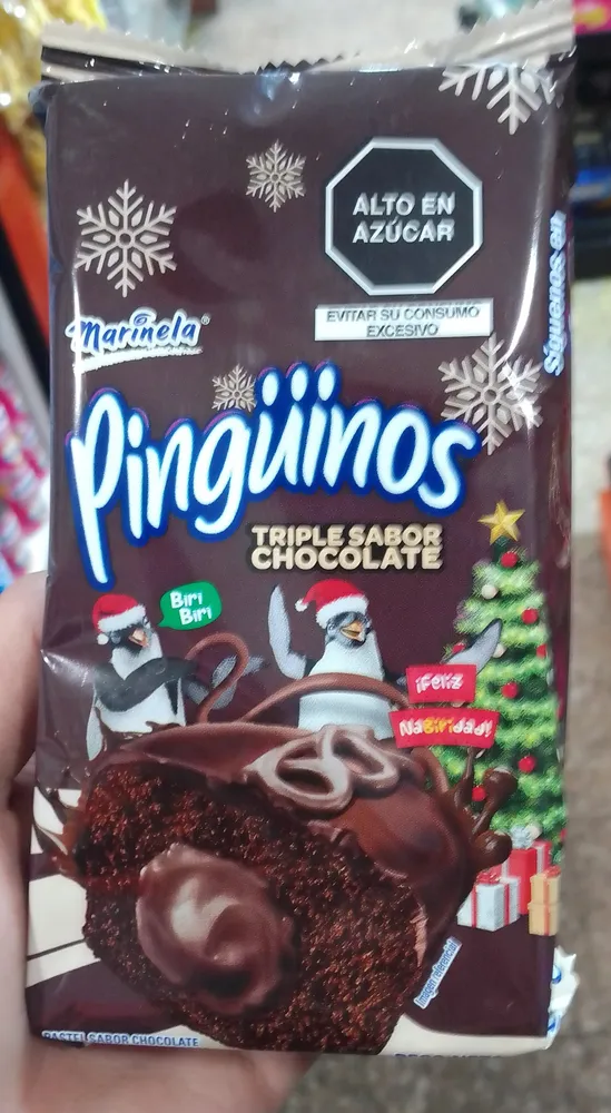 Pingüinos triple sabor chocolate