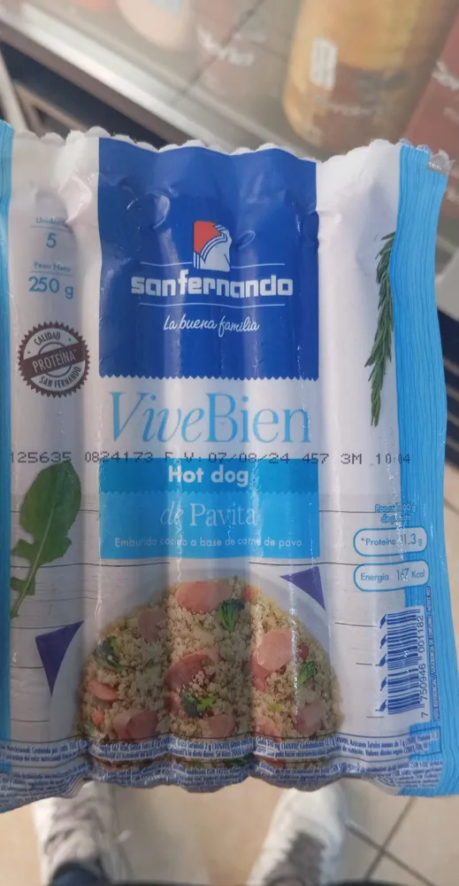 Hot dog de pavita