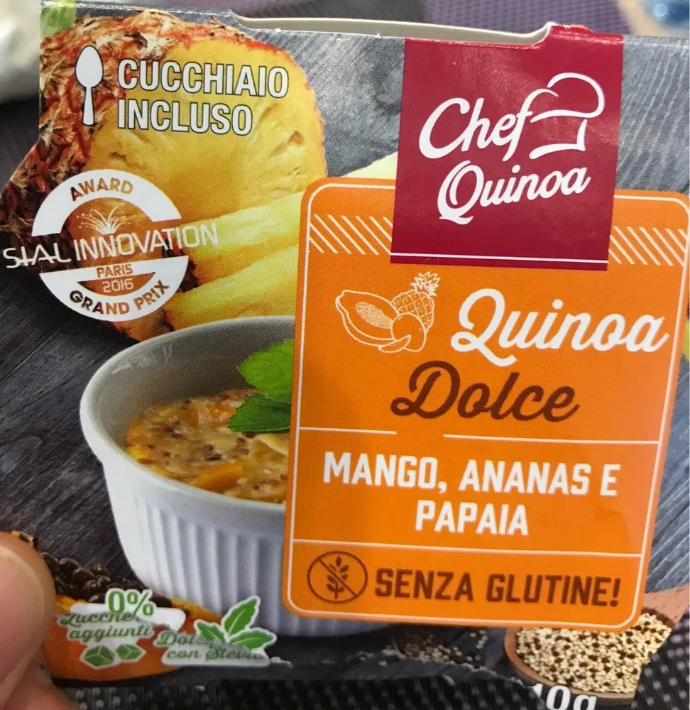 Quinoa dolce mangue annanas papaye