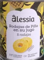 Rodajas de piña en su jugo