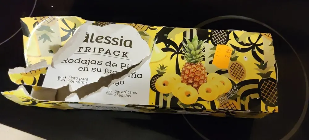 Rodajas de Piña en su jugo