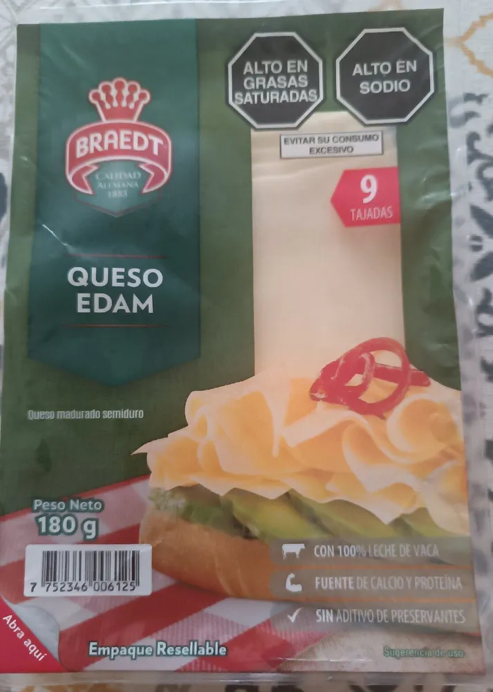 Queso Edam x 180Gr