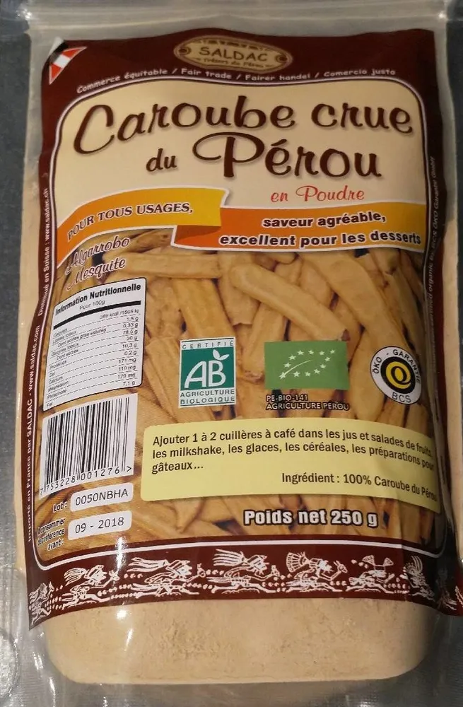Caroube crue du Pérou
