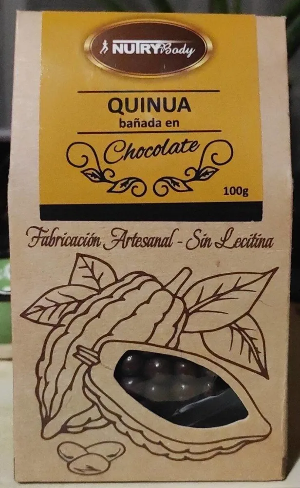 Quinua bañada en chocolate