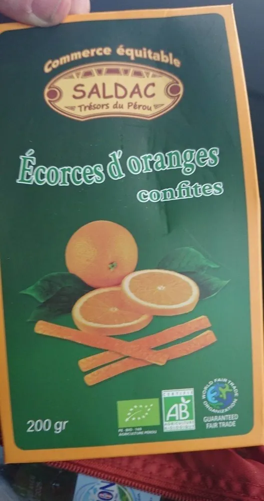 Écorces d'oranges confites