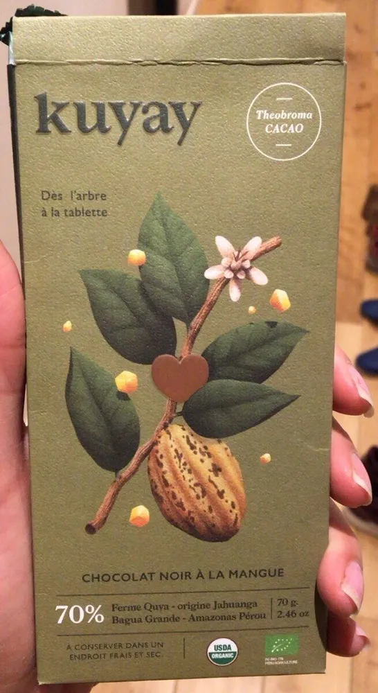 chocolat noir à la mangue