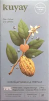 Chocolat noir à la myrtille
