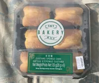 Custard sponge cake