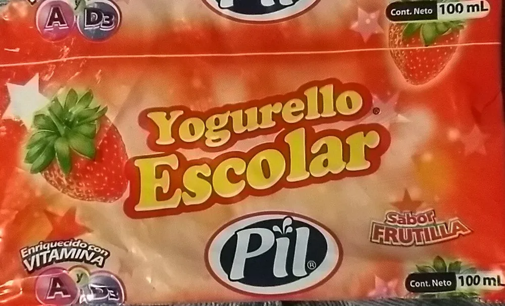 Yogurello Escolar sabor Frutilla