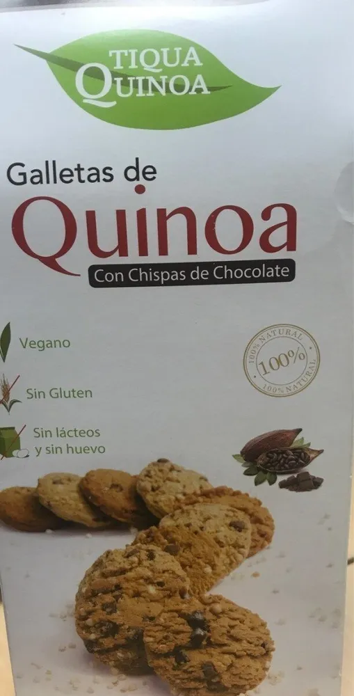 Galletas de quinoa con chispas de chocolate