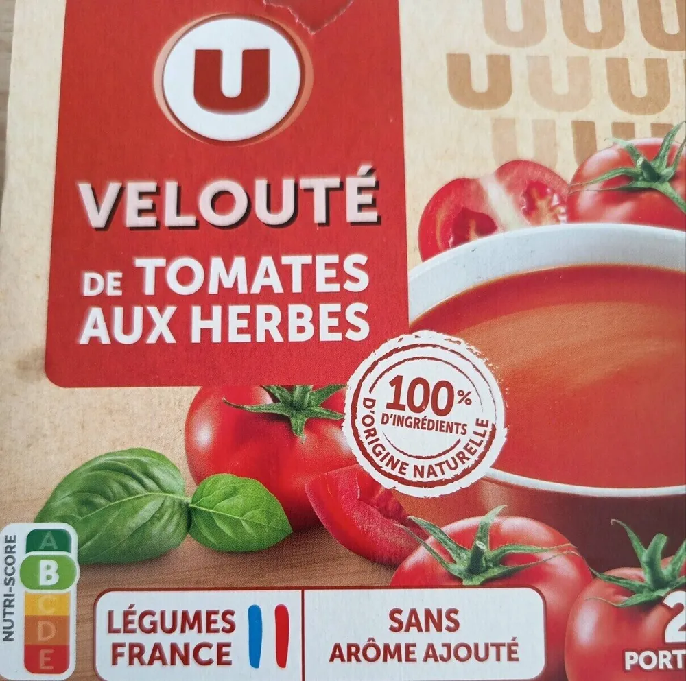 Velouté de tomates aux herbes