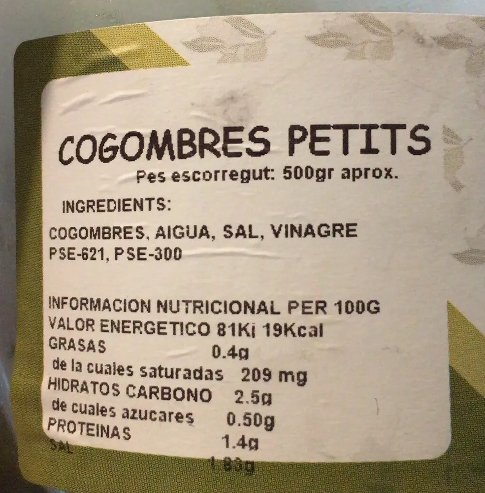 Cogombres petits
