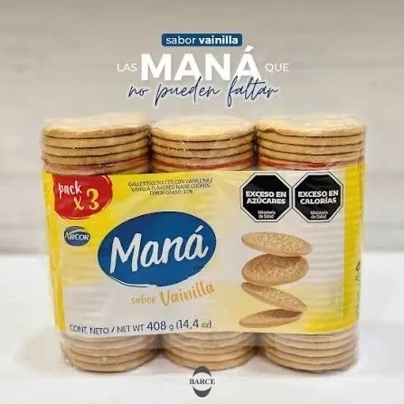 Maná sabor vainilla