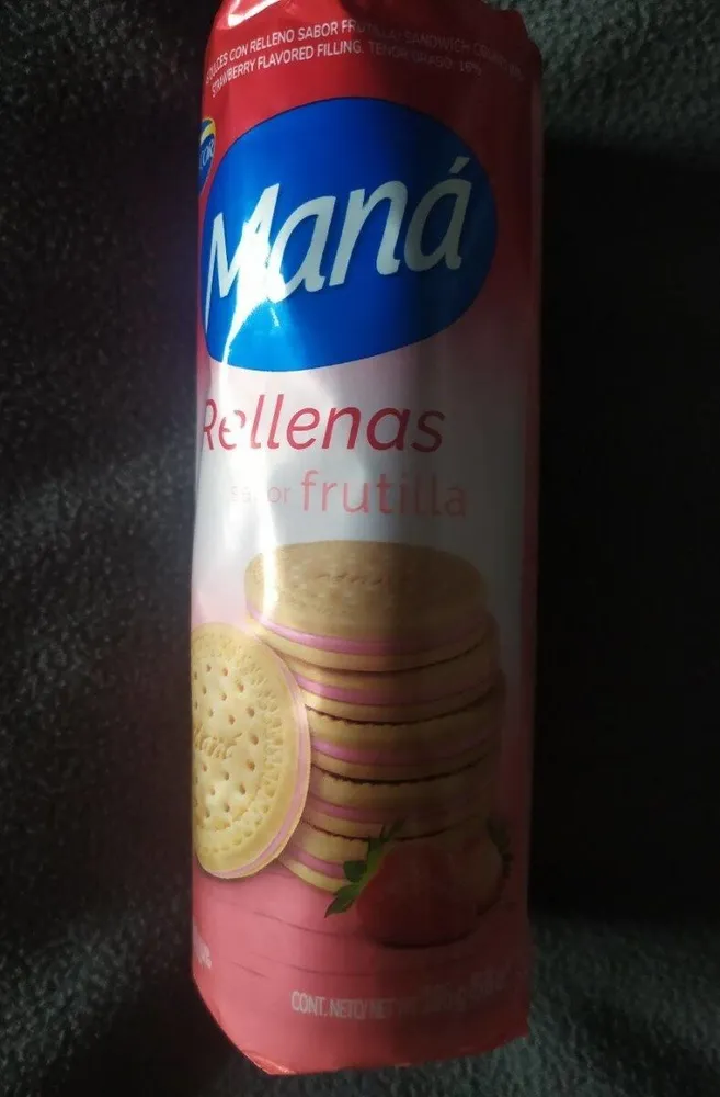Mana rellenas de frutilla