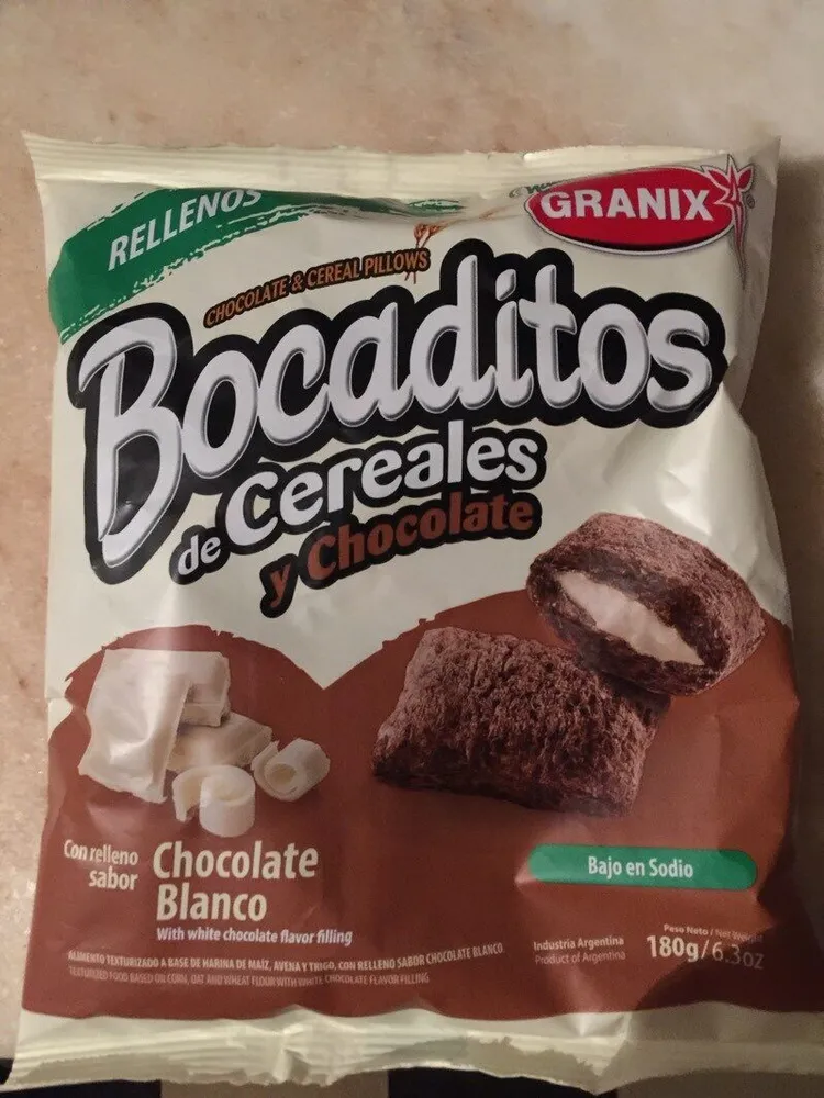 Bocaditos de cereales y chocolate
